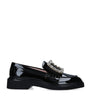 Patent Viv' Ranger Strass Buckle Loafers