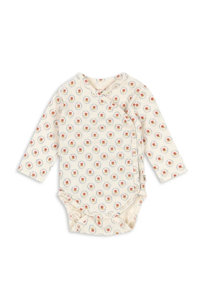 Бебешко боди Konges Sløjd BASIC LS NEWBORN BODY GOTS