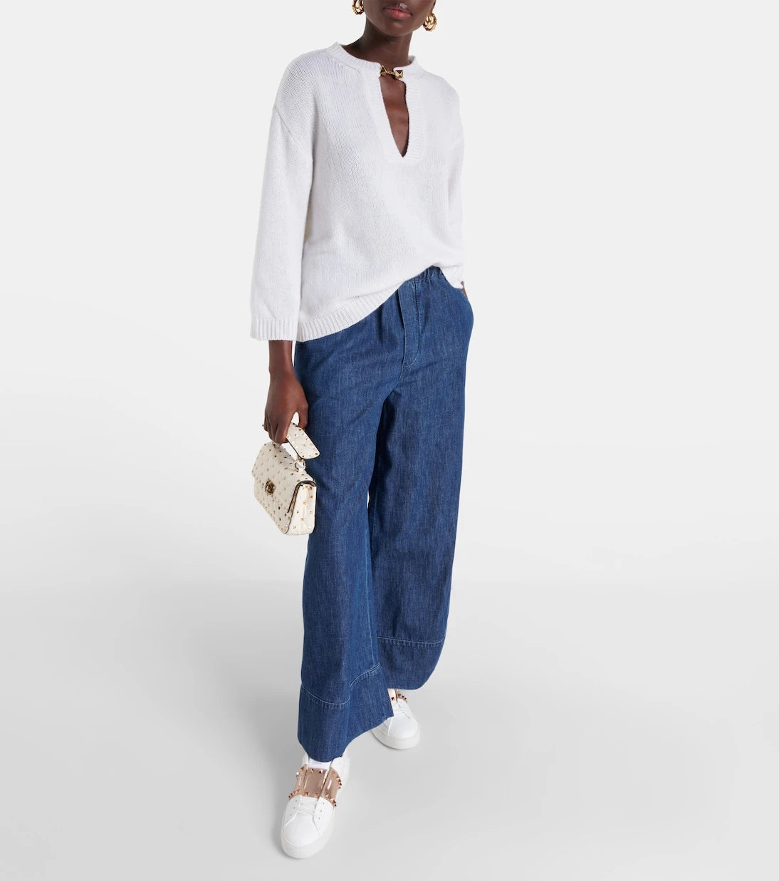 Valentino Garavani - Rockstud Untitled leather sneakers