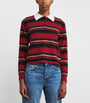 Guest In Residence Red Cashmere Cropped Rugby Shirt