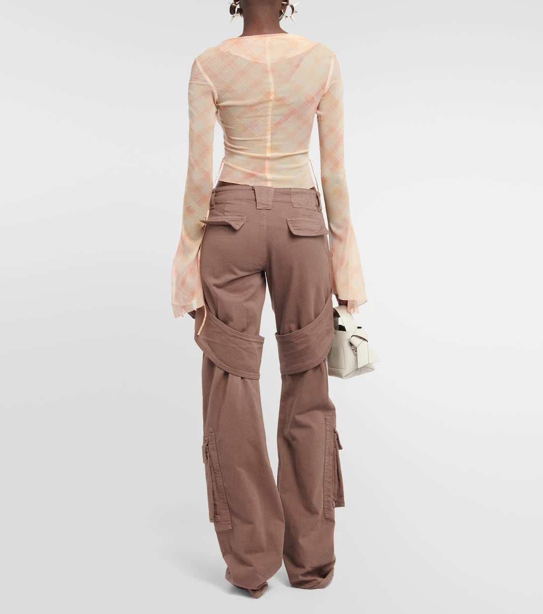 KNWLS - Lace-up silk-blend shirt