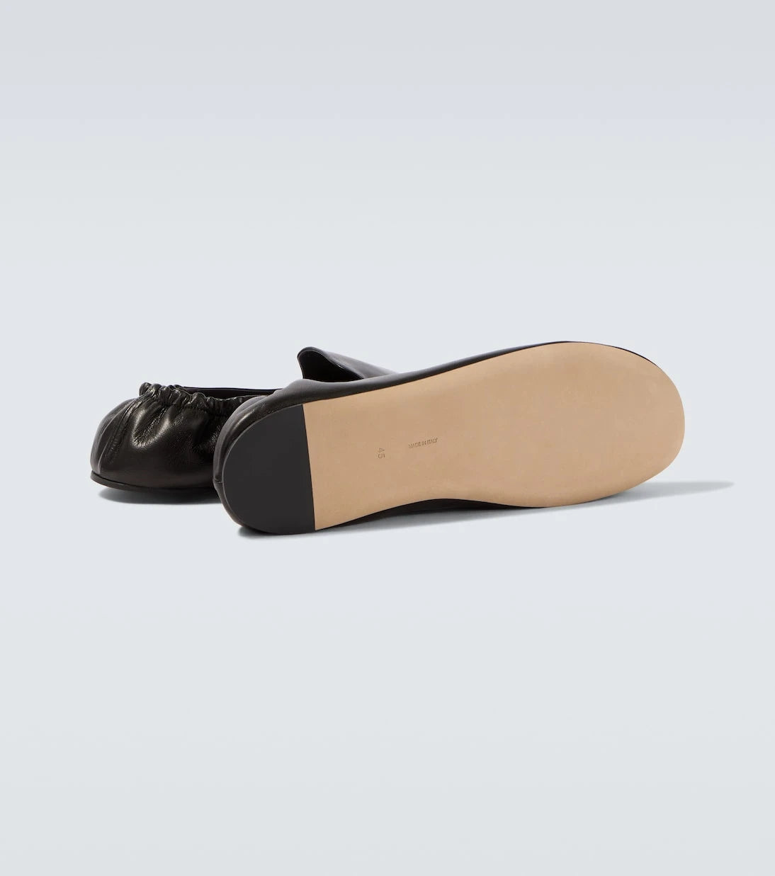 The Row - Casa leather slip-on shoes