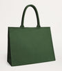 Green Large Cotton Logo Tote Bag