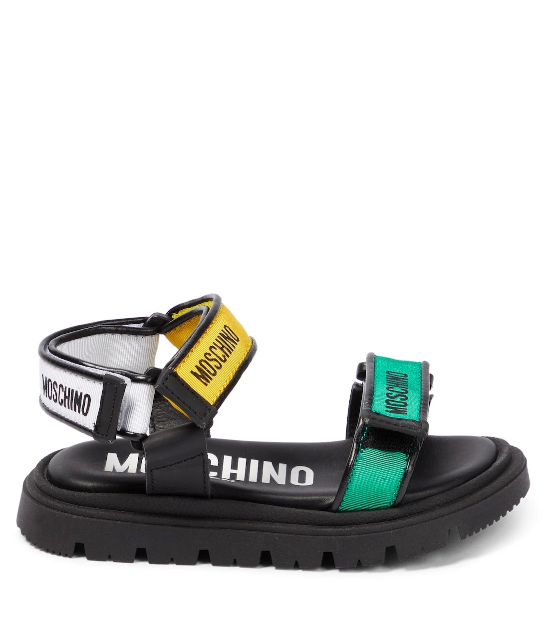 Moschino Kids - صنادل بشعار الماركة