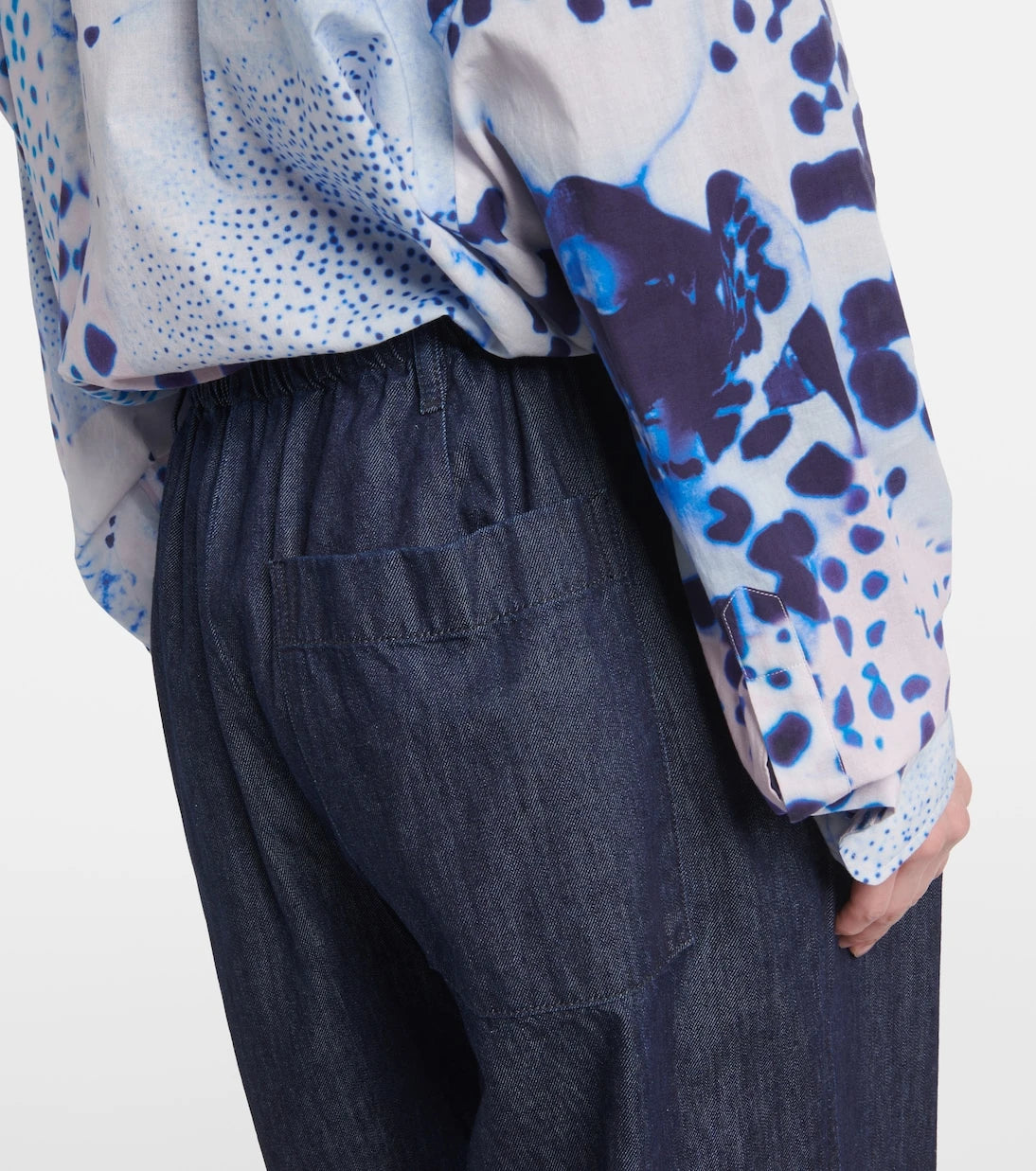 Dries Van Noten - Denim straight pants