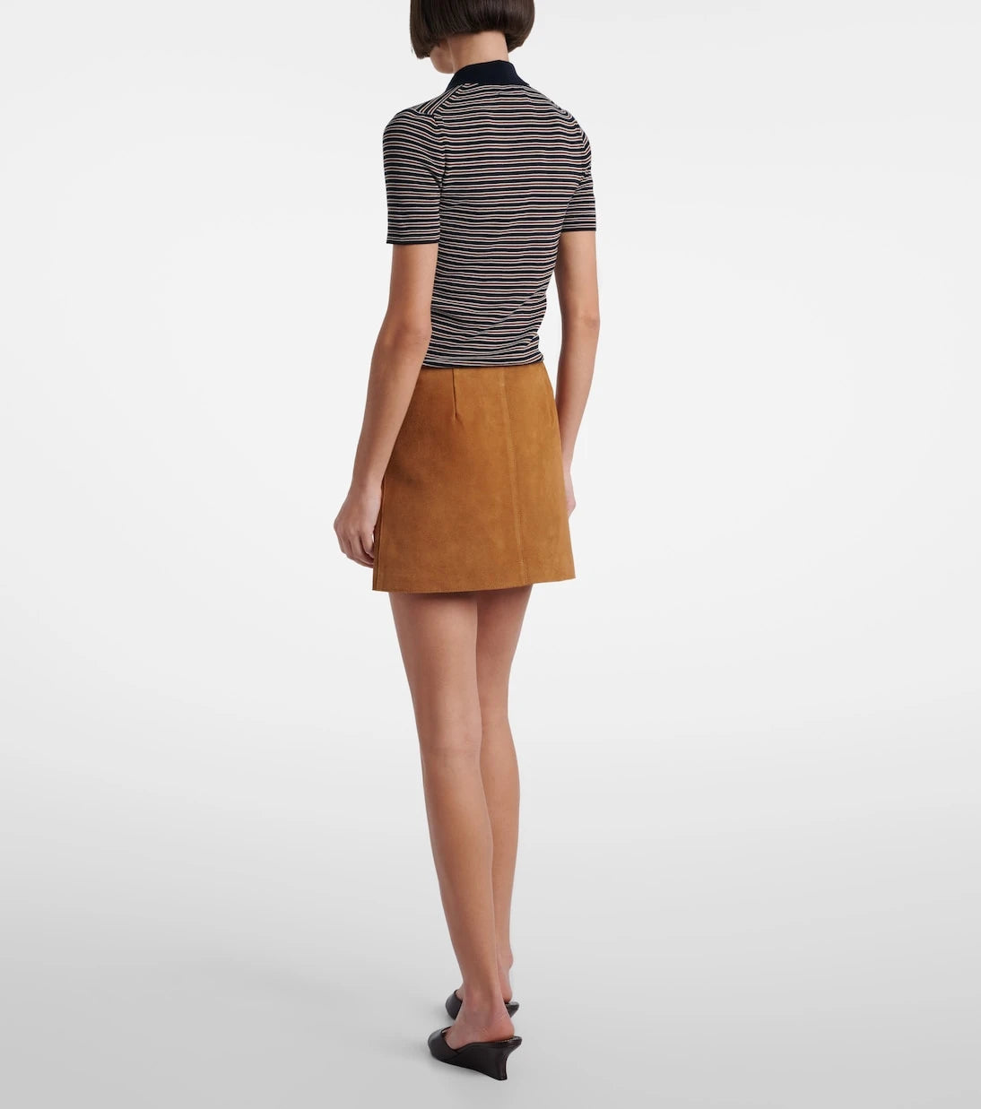 Ami Paris - Suede miniskirt