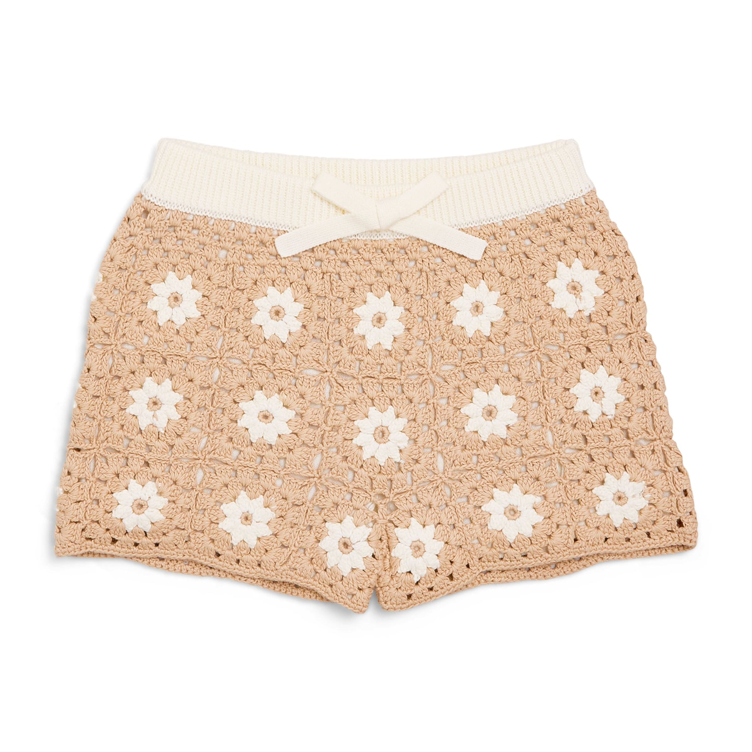 Zimmermann Kids Cotton Crochet Cascadian Shorts (2-12 Years)