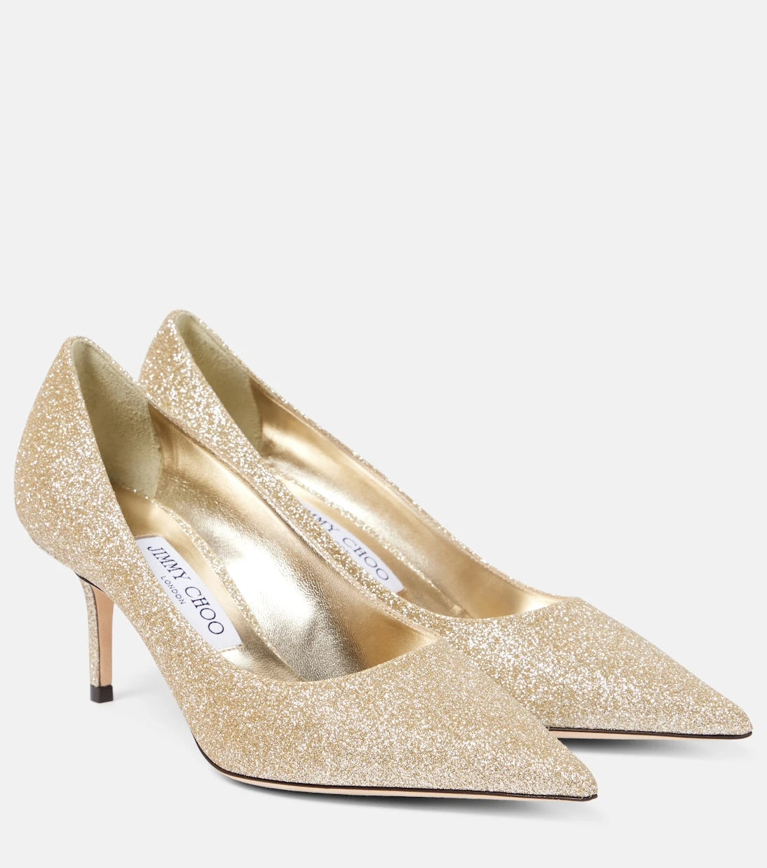 Jimmy Choo - حذاء بكعب Love 65 مزين بالجليتر
