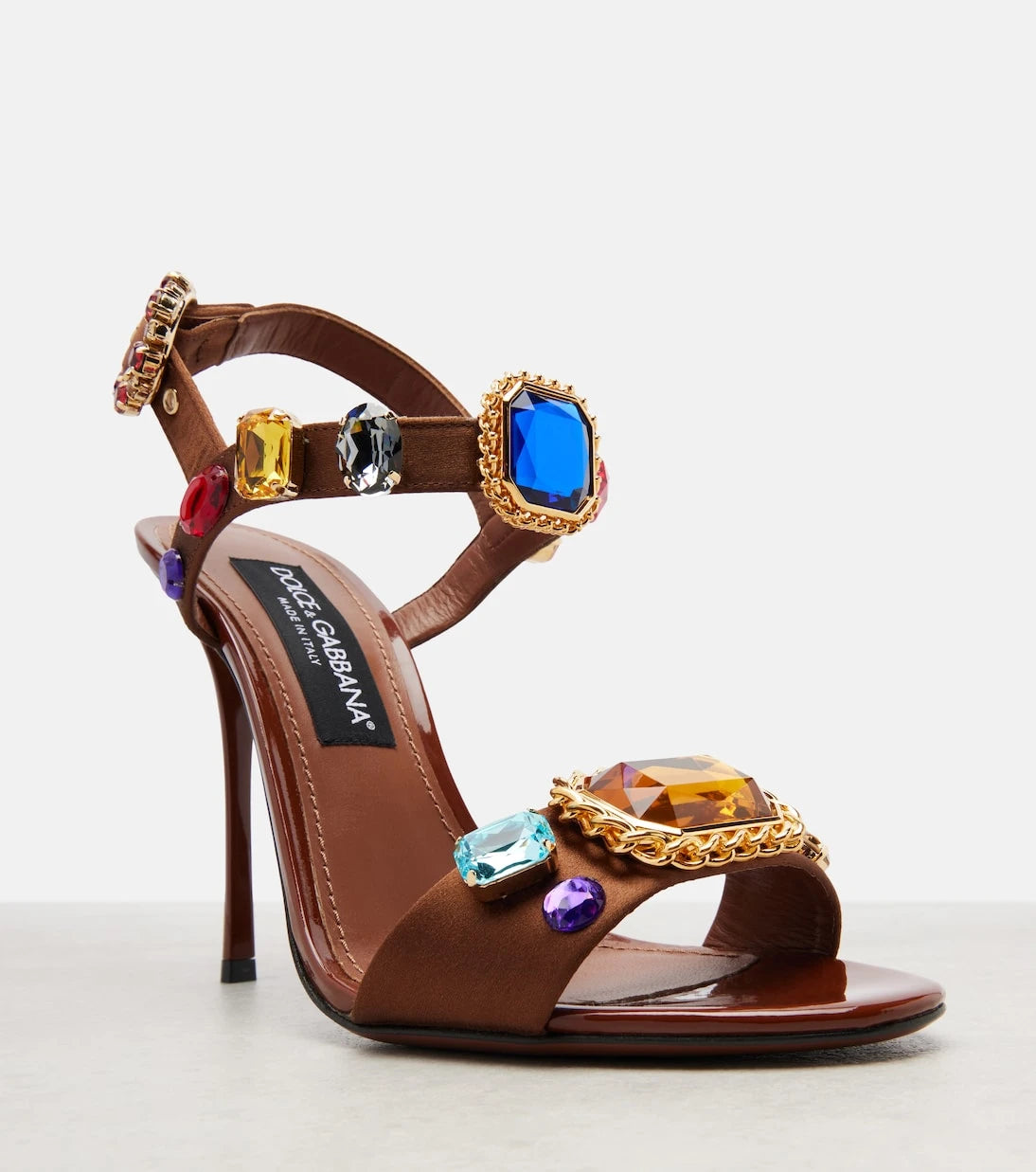 Dolce&Gabbana - Keira 2.0 embellished satin sandals