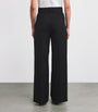Weekend Max Mara Black Virgin Wool Wide-Leg Trousers