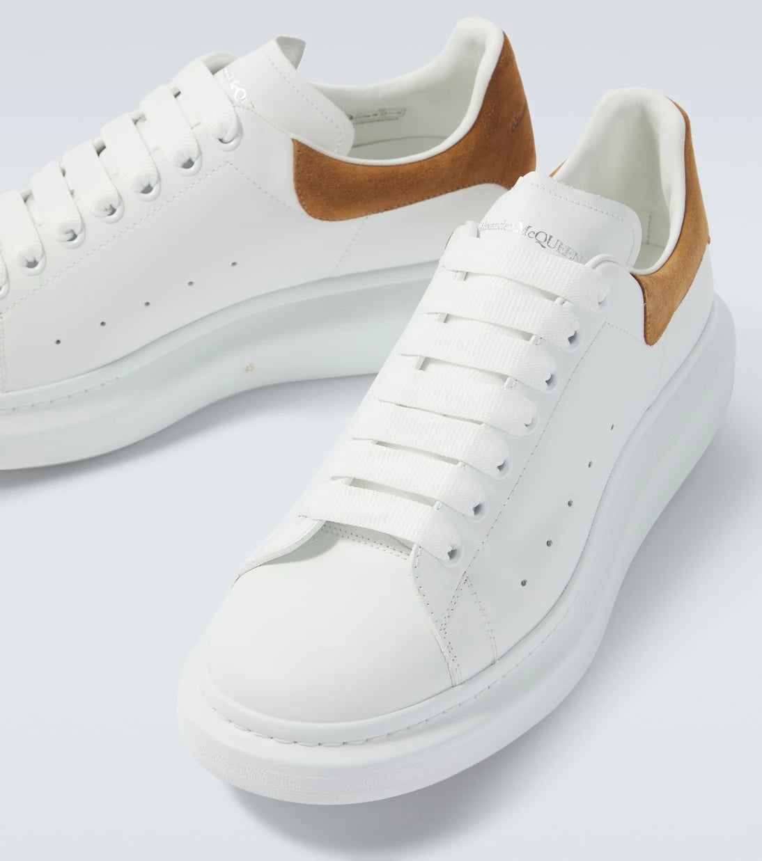 McQueen - Oversized leather sneakers
