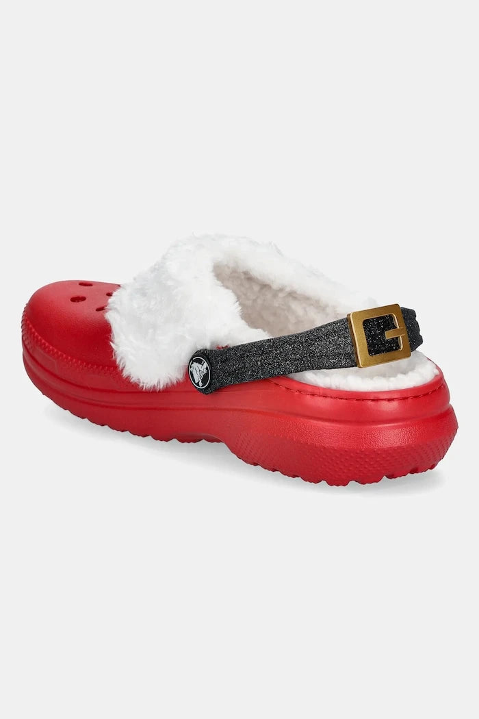 Детски чехли Crocs CLASSIC LINED SANTA CLOG