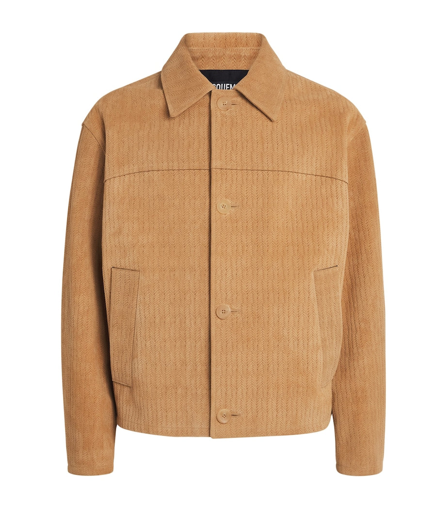 Beige Suede Vannier Jacket