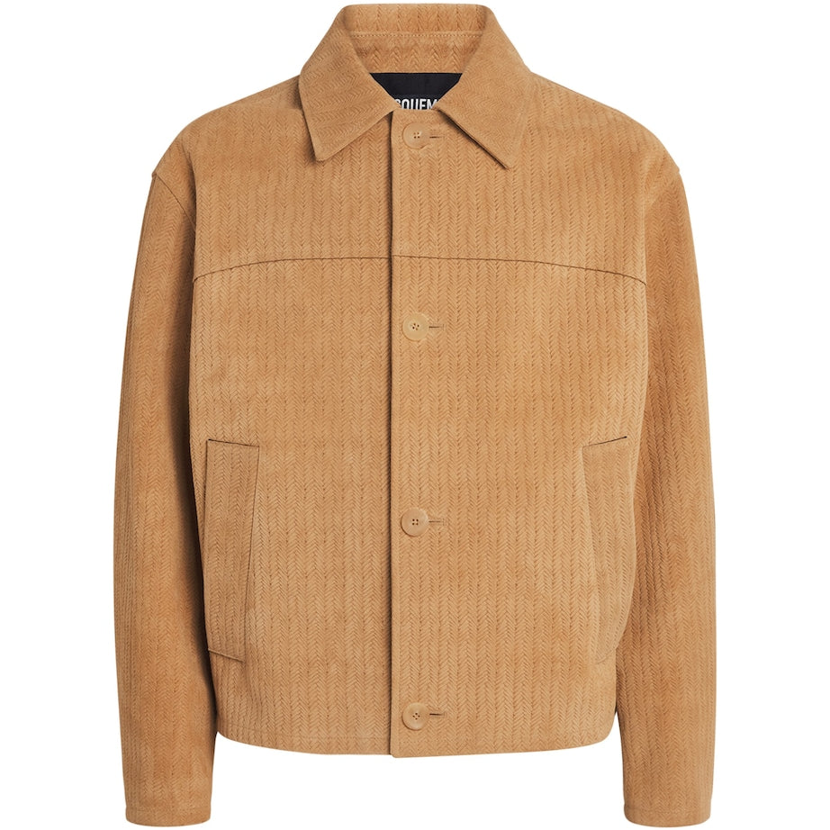 Beige Suede Vannier Jacket
