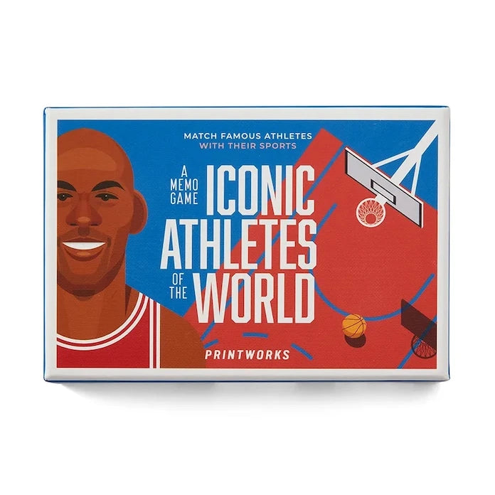 Игра на карти Printworks Memory Iconic Athletes