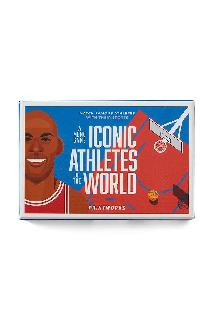 Игра на карти Printworks Memory Iconic Athletes