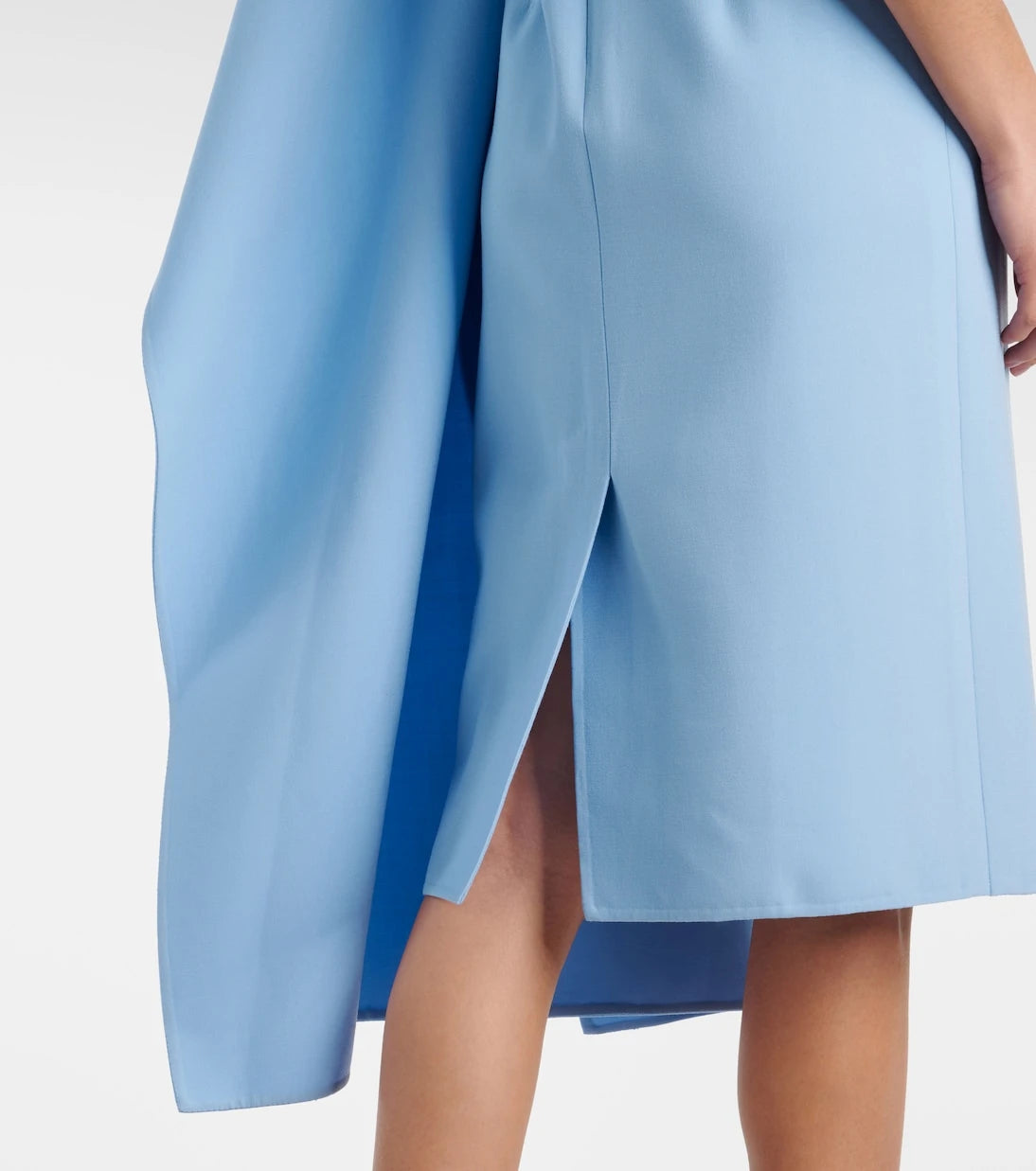 Oscar de la Renta - فستان ميدي مكشكش من مزيج الصوف