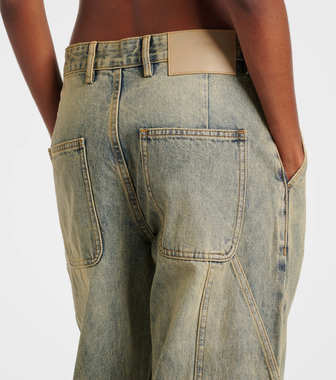 Entire Studios - Faded wide-leg jeans