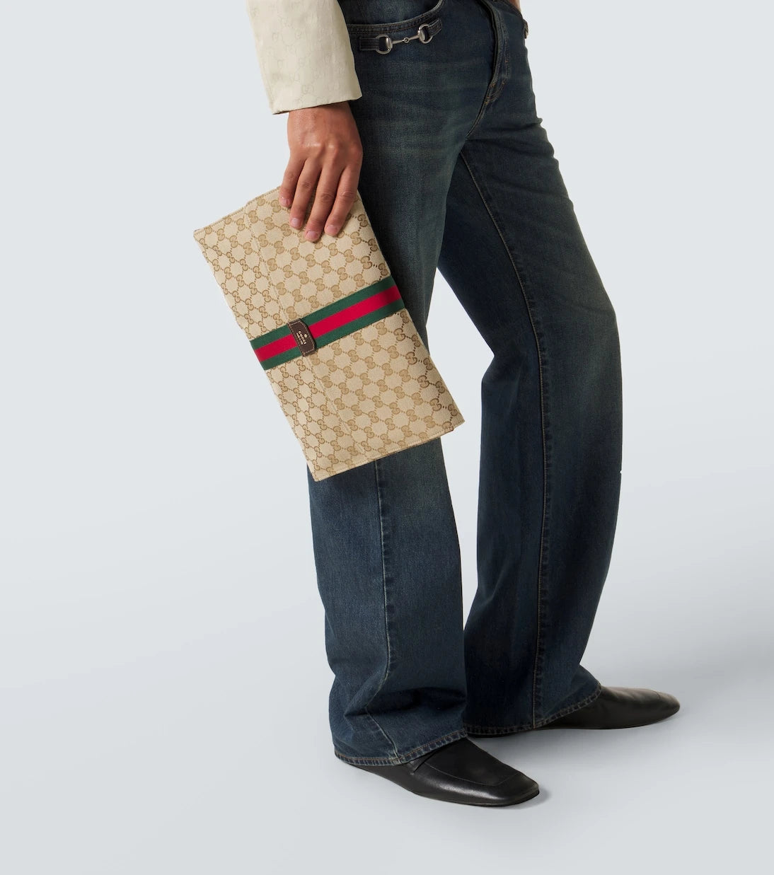 Gucci - GG canvas Medium pouch