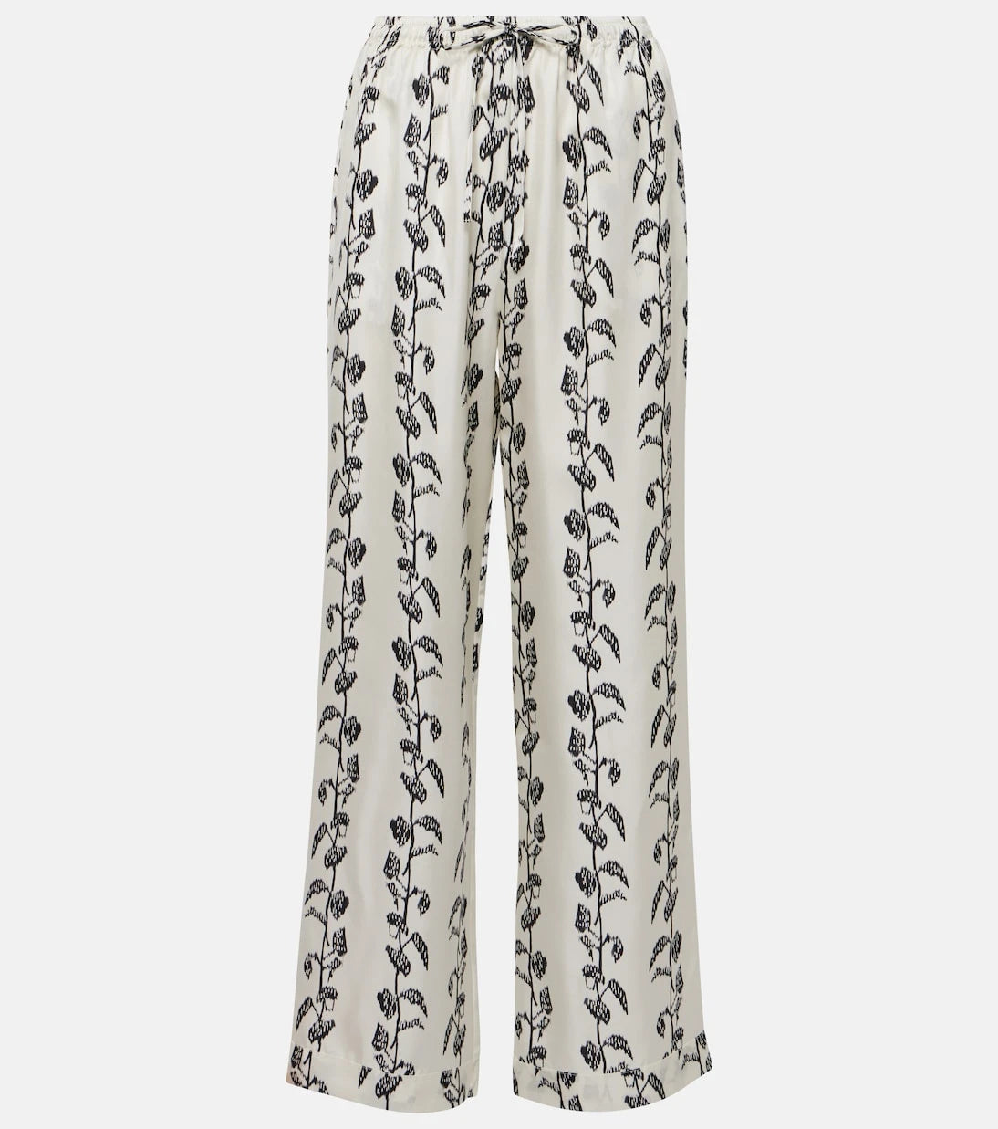 Asceno - Aurelia silk twill palazzo pants