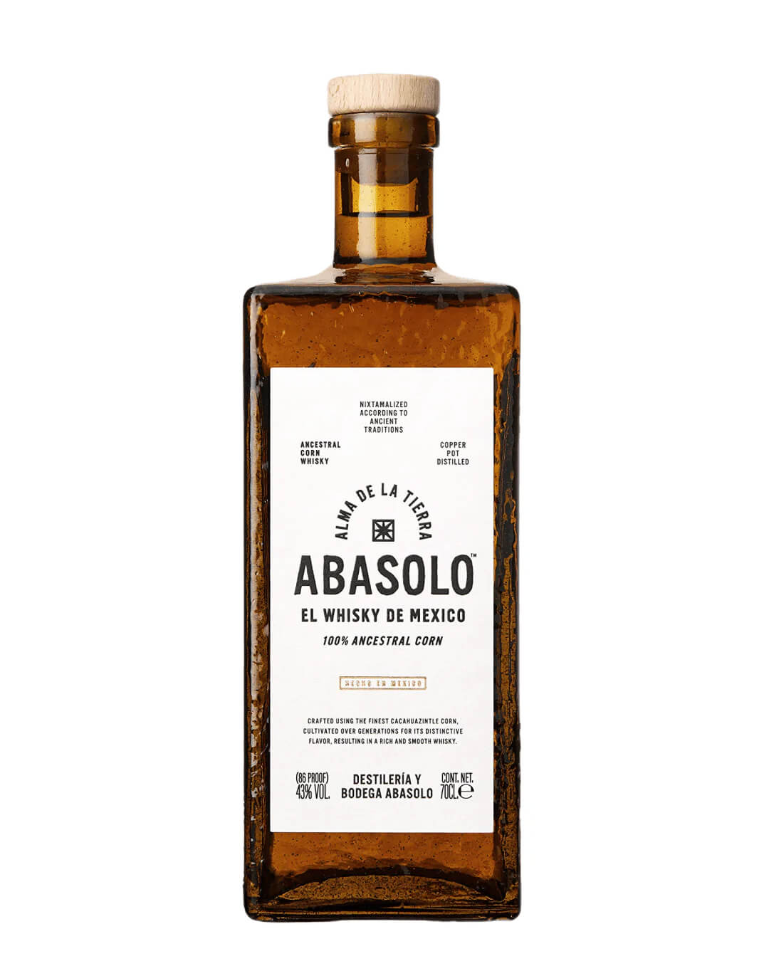Abasolo Mexican Corn Whiskey, 70 cl