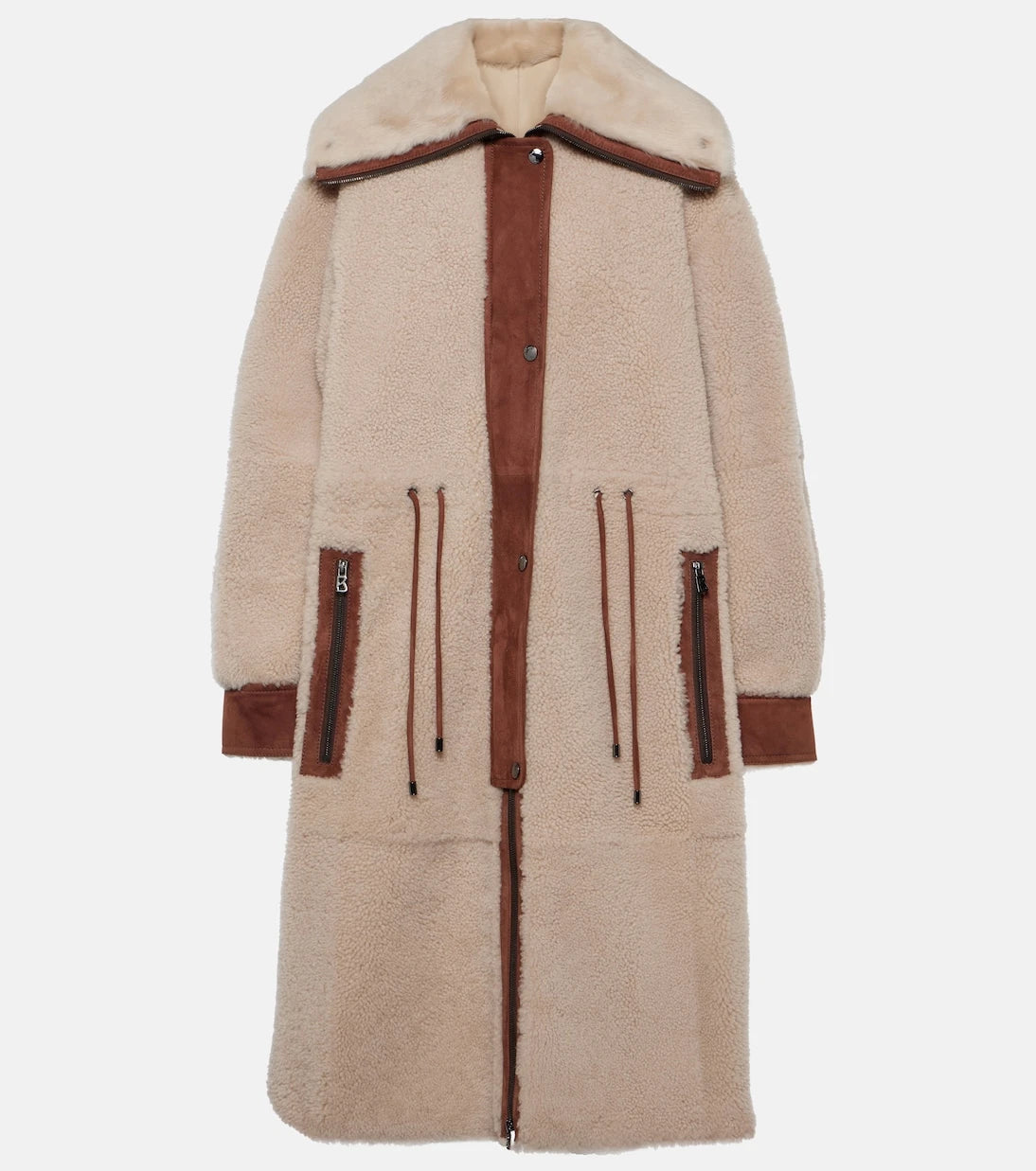 Bogner - Gritt suede-trimmed shearling coat