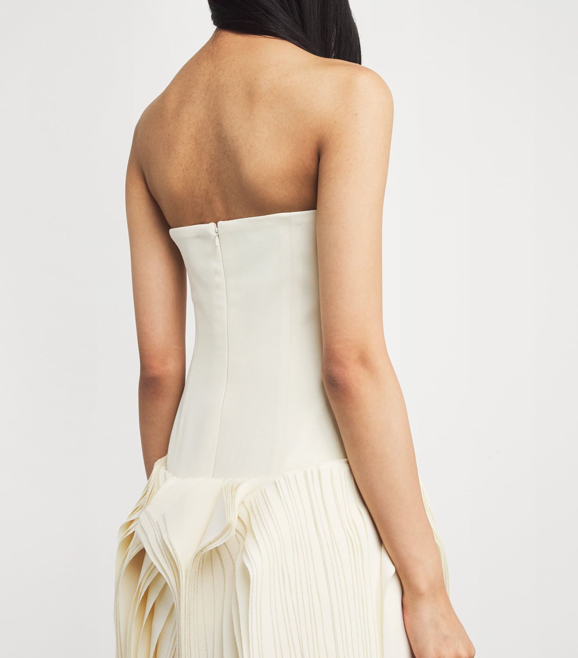 Yasmin Mansour Ivory Corset Mini Dress
