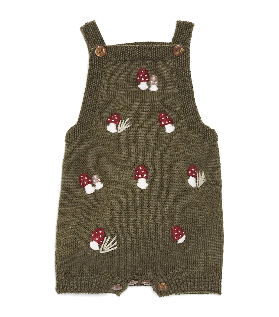 Shirley Bredal Merino Wool Mushroom Playsuit (0-36 Months)