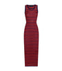 Multi Rib-Knit Stripe Maxi Dress