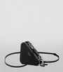 Black Mini Saffiano Leather Cross-Body Bag