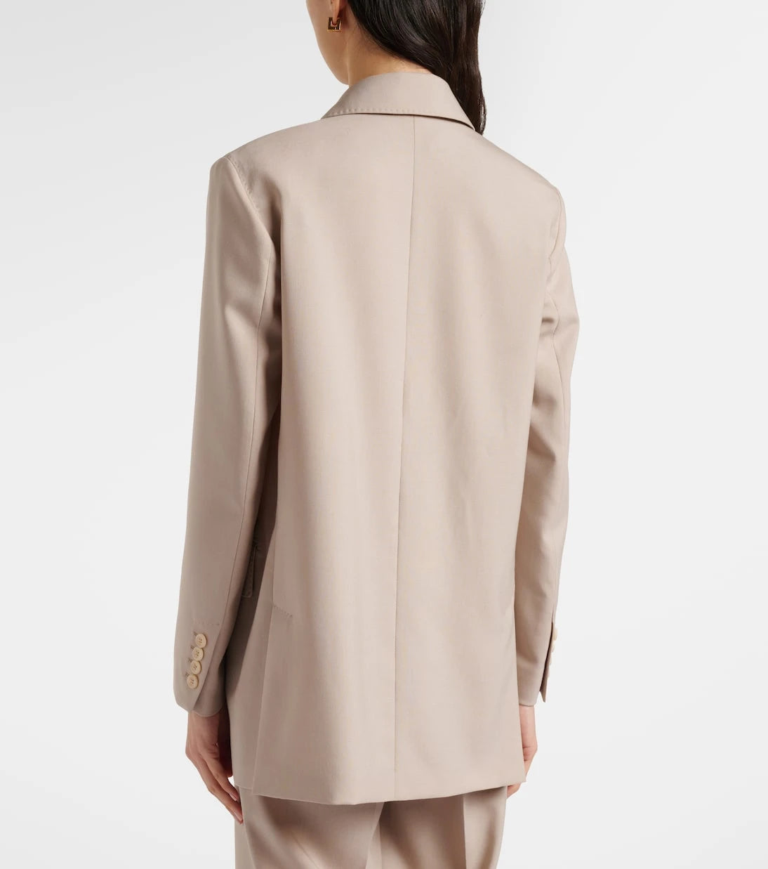 Max Mara - Double-breasted wool, mohair, and silk blazer