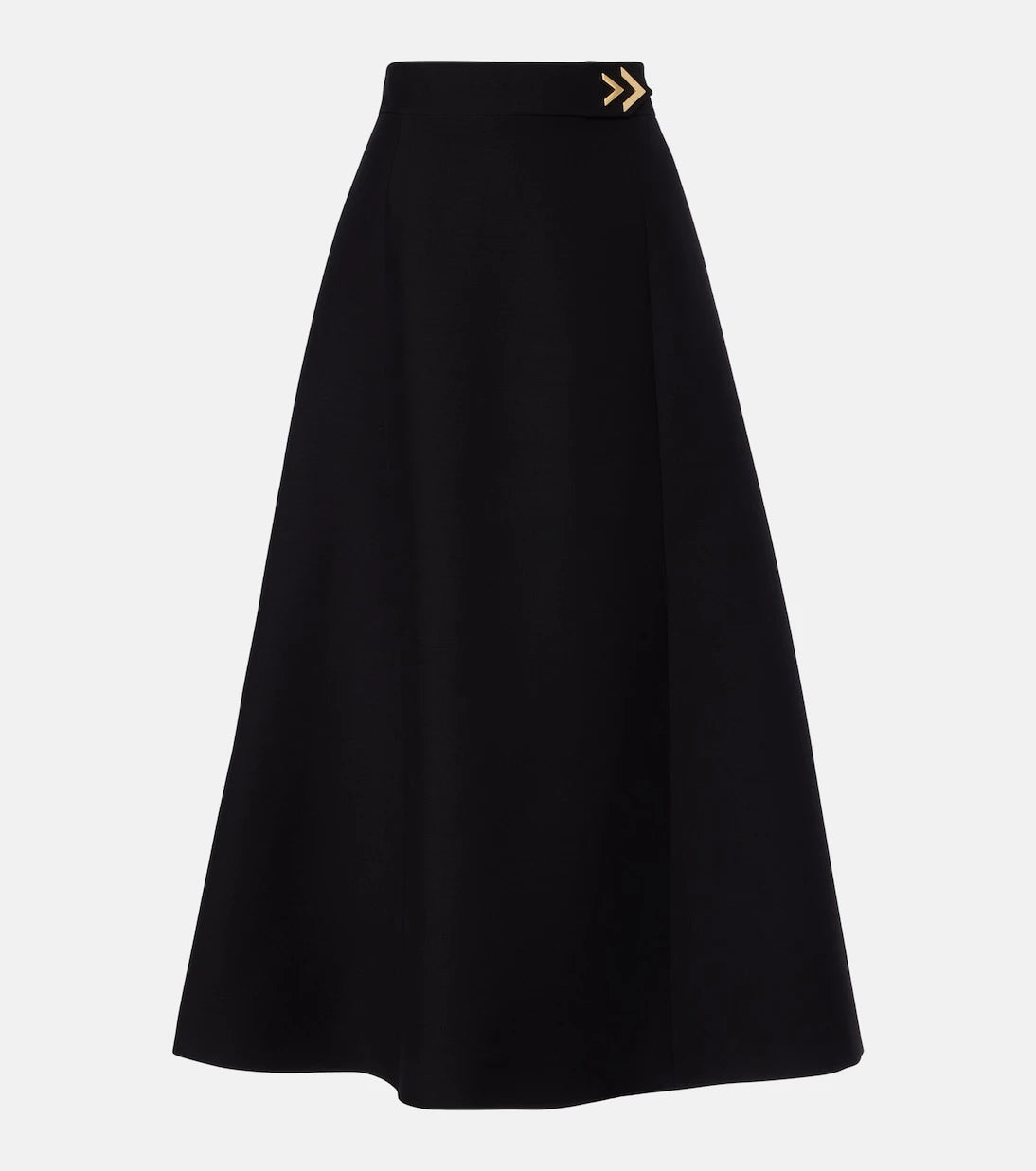 Valentino - VGold Crepe Couture midi skirt