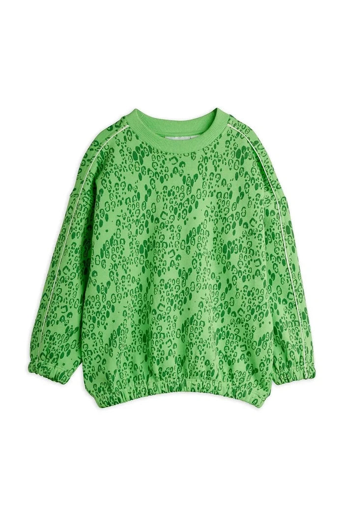 Mini Rodini Mini Leopard Çocuk Pamuklu Sweatshirt