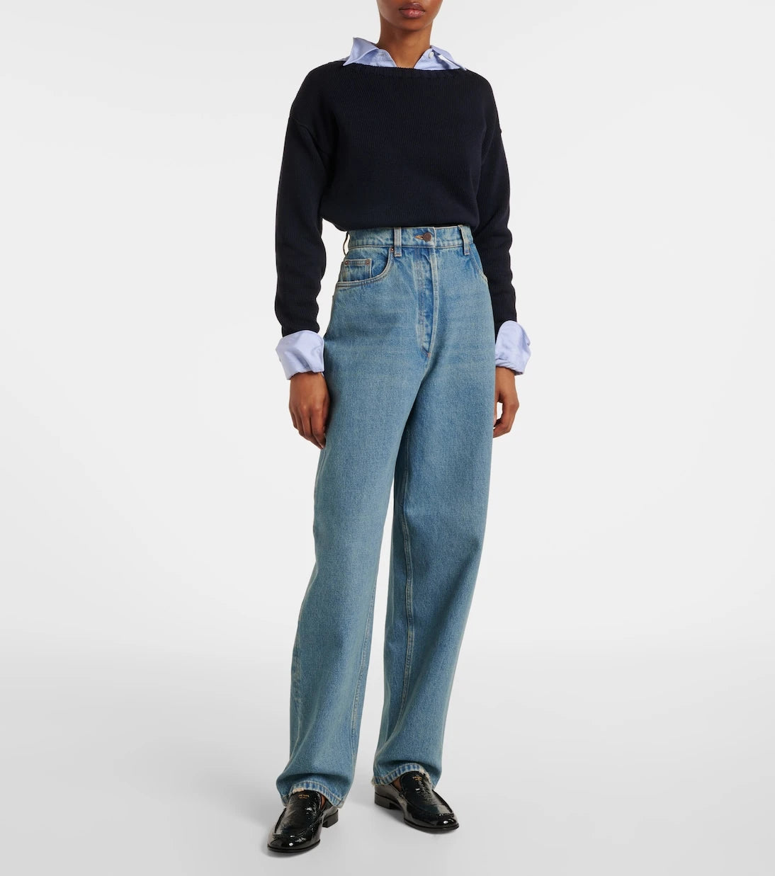 Prada - High-rise straight jeans