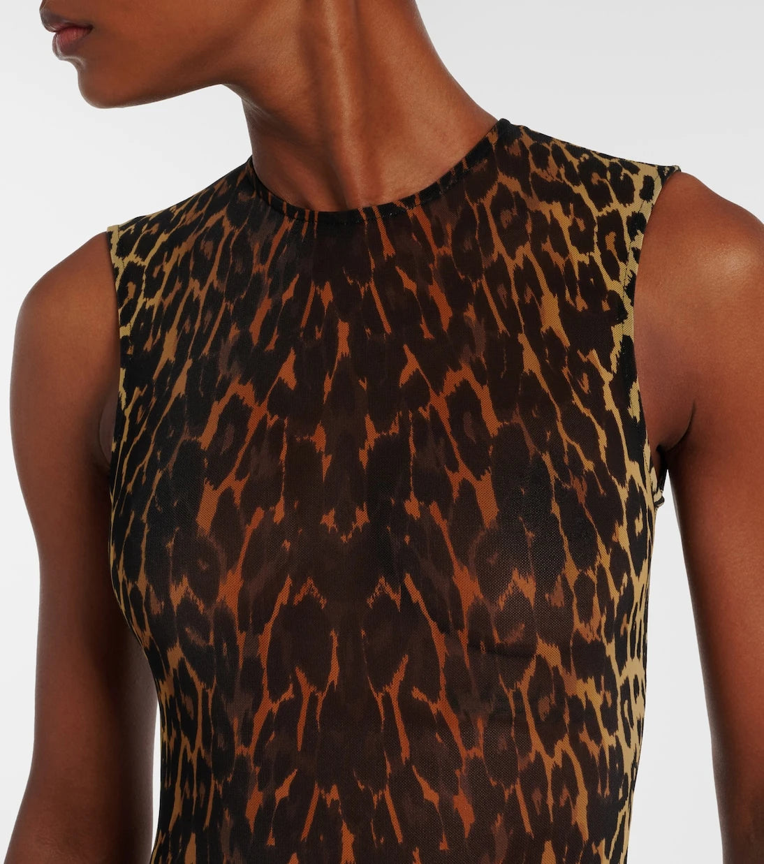 Alex Perry - Leopard-print mesh bodysuit
