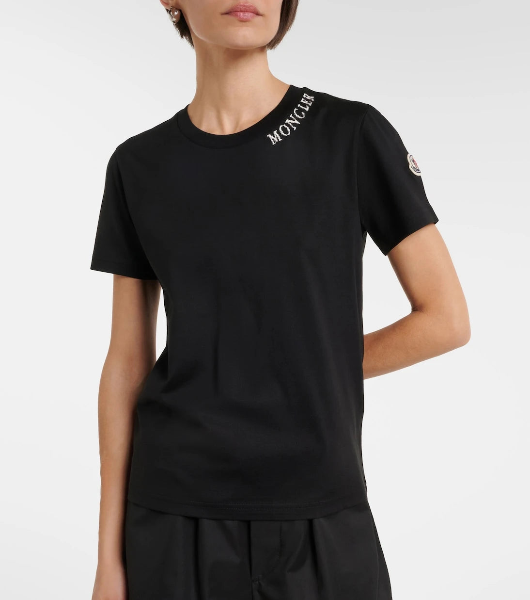 Moncler - Logo cotton jersey T-shirt