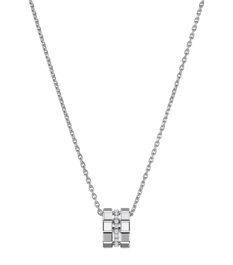 Chopard White Gold and Diamond Ice Cube Necklace