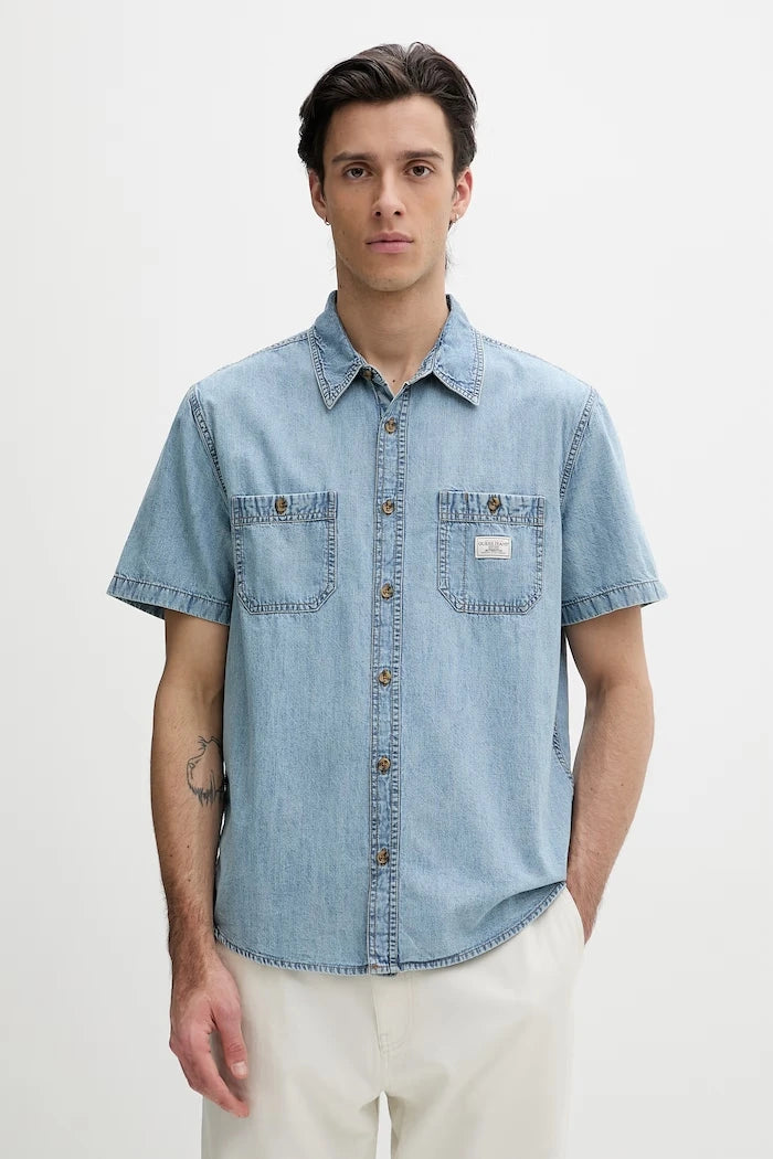 Guess Jeans риза мъжка от деним