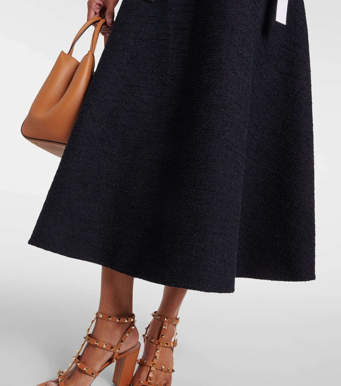 Valentino - Tweed midi skirt