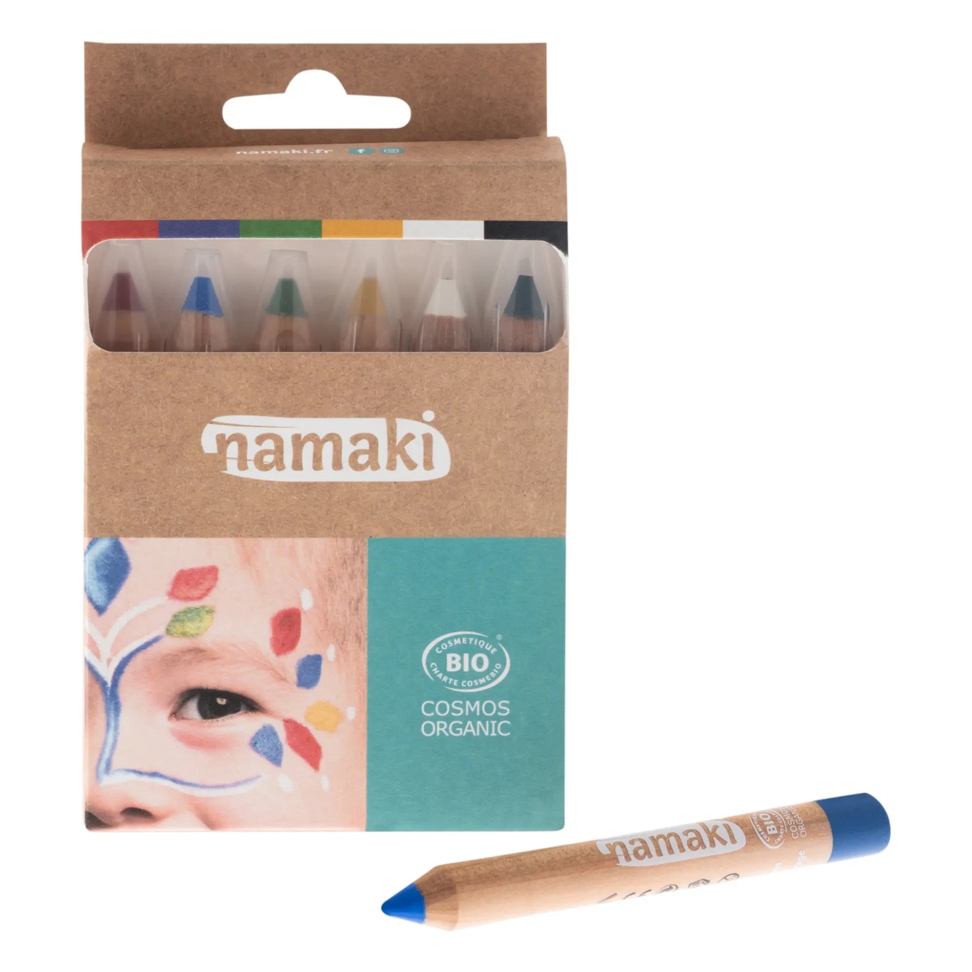 Namaki - Rainbow Face Crayons - Set of 6
