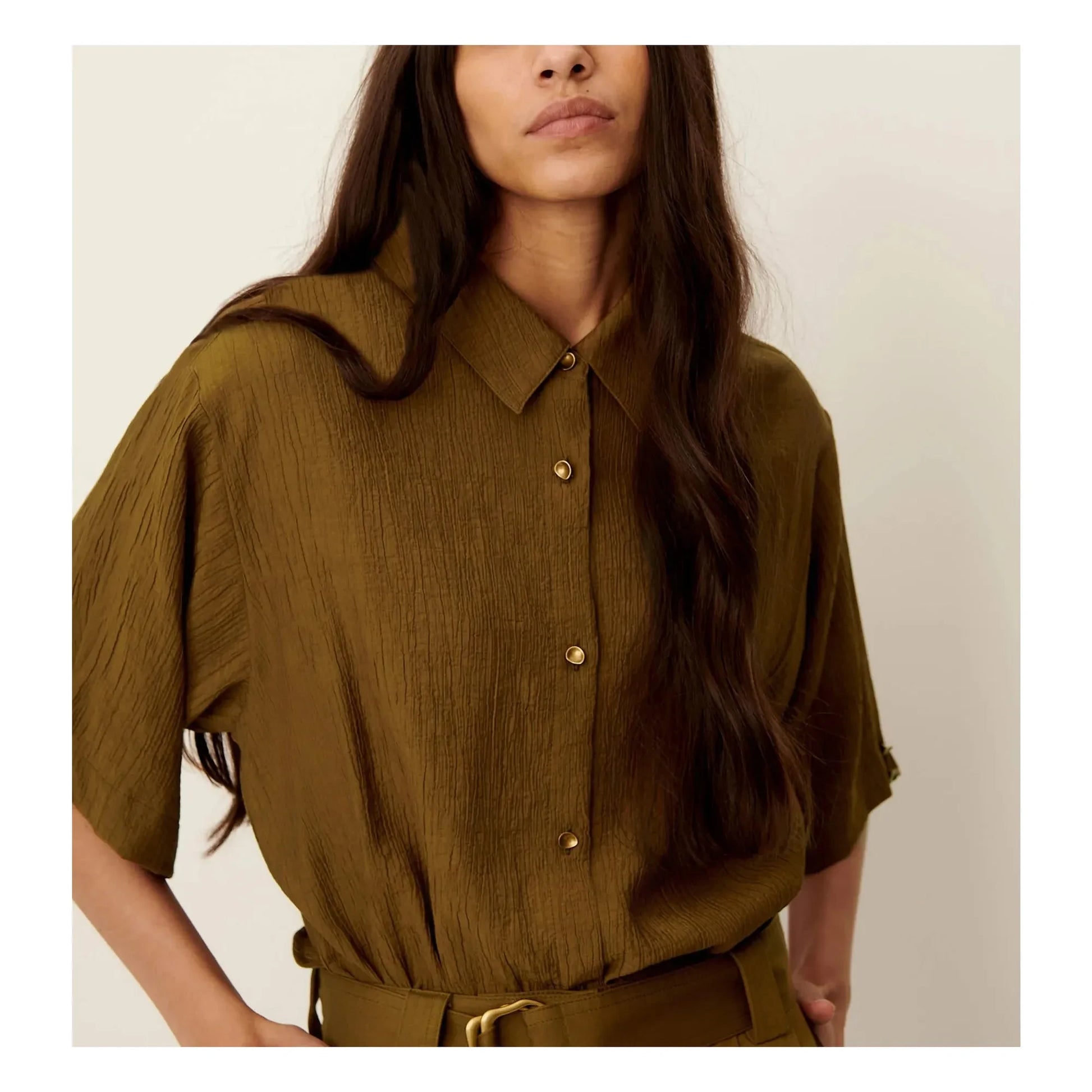 Sessùn - Kalya blouse | Khaki