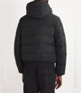 Moose Knuckles Black Down Cloud Bomber Puffer Jacket