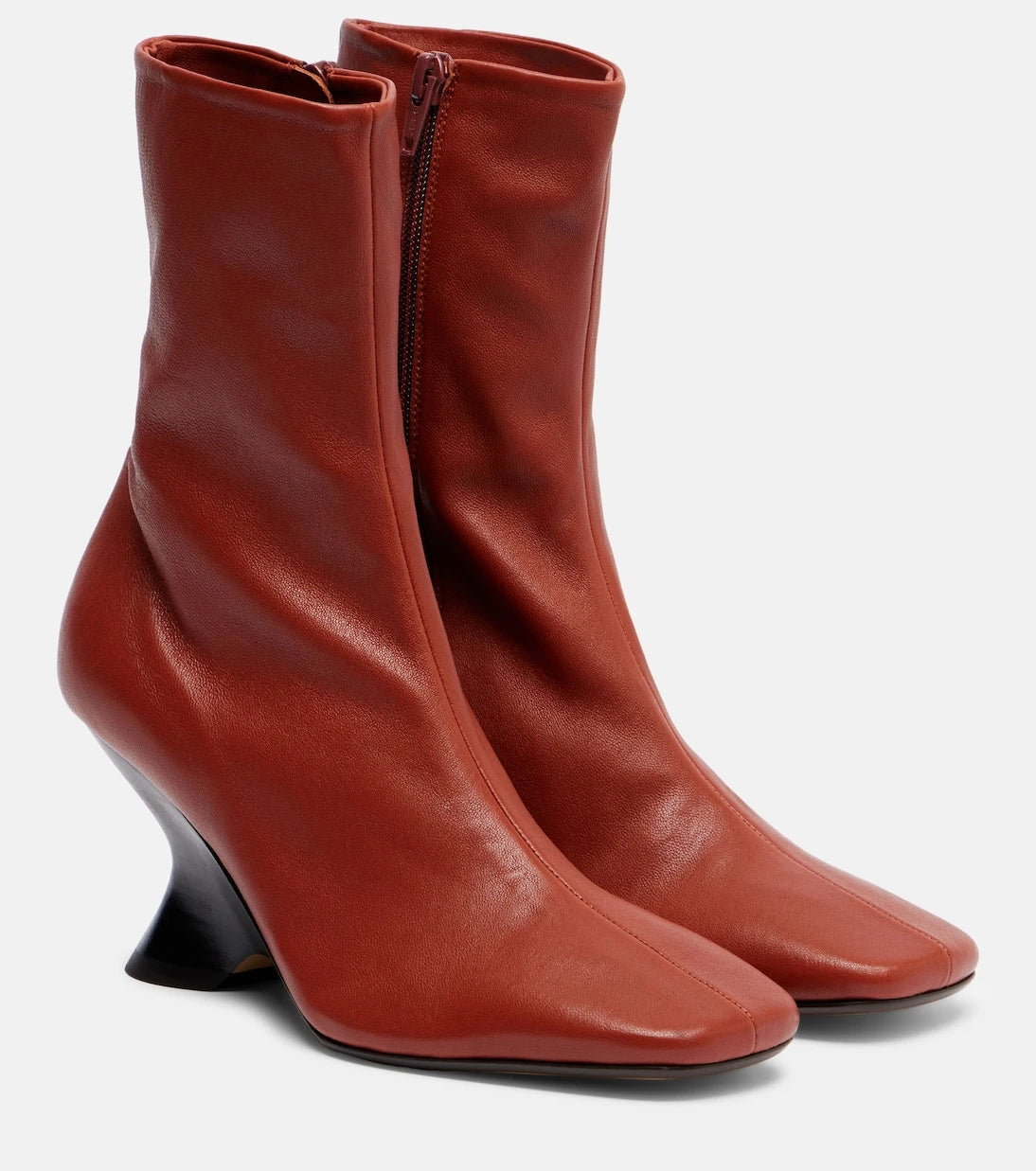 Dries Van Noten - 75 leather ankle boots