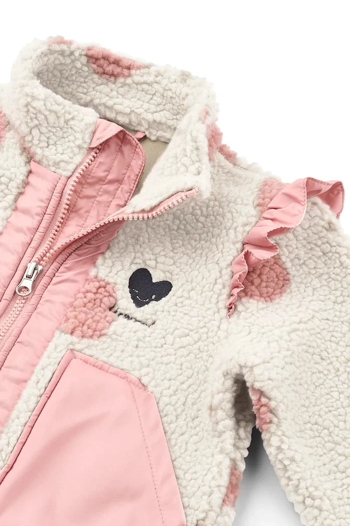 Liewood късо яке за деца Noam Pile Jacket w Frill