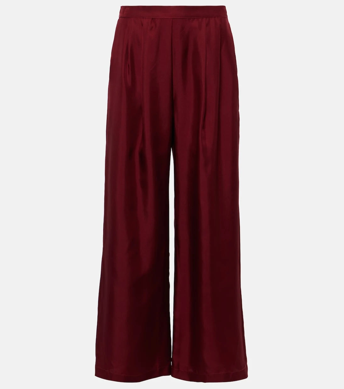 Asceno - Isola silk twill palazzo pants