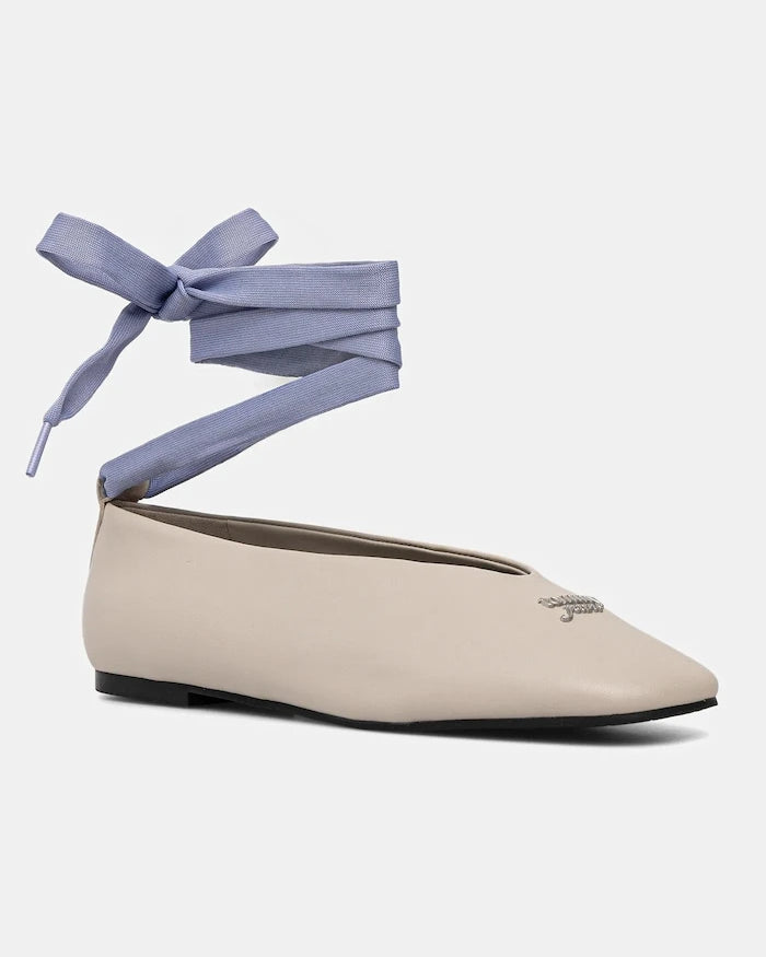 Tommy Hilfiger TJW BALLERINA WITH LACES Deri Balerin