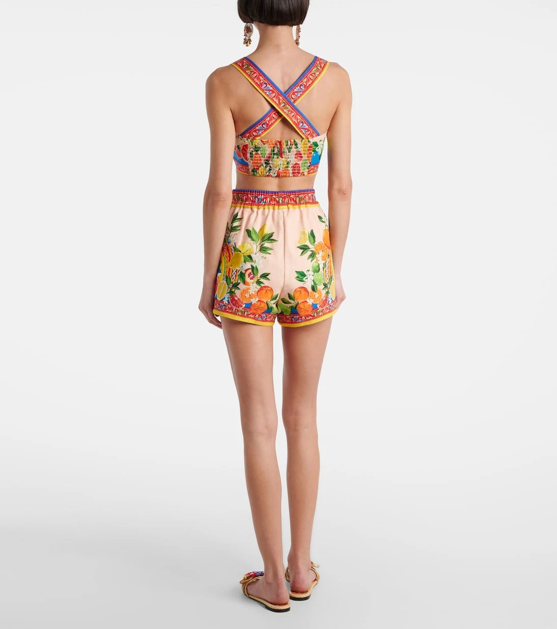 Dolce&Gabbana - Taormina printed cotton-blend shorts
