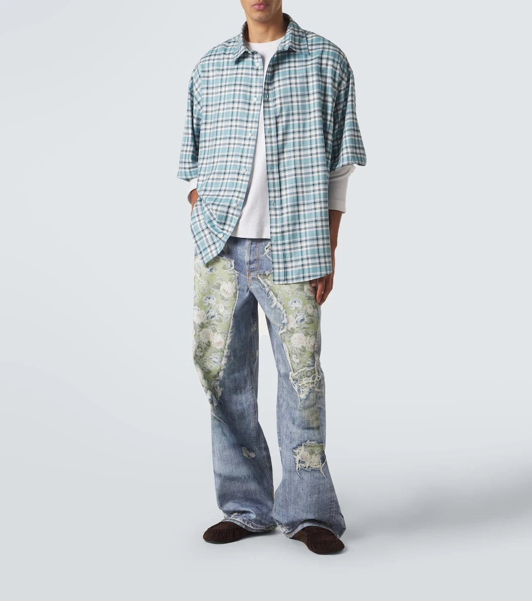 Acne Studios - Plaid oversized flannel shirt