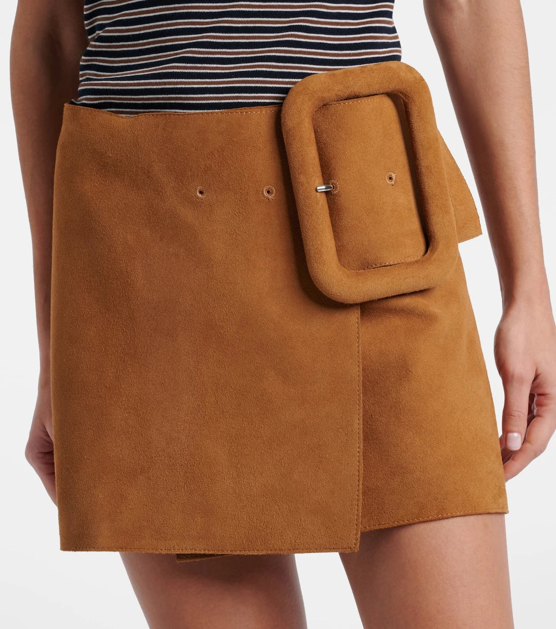 Ami Paris - Suede miniskirt