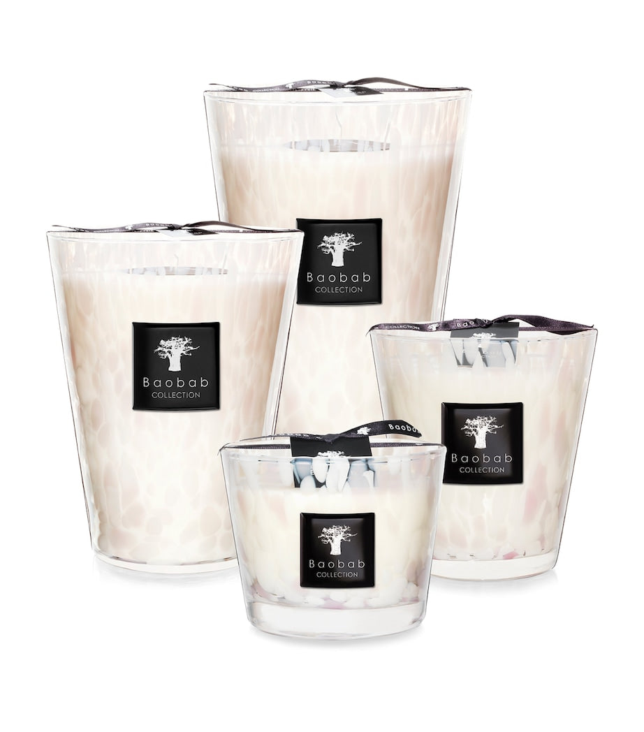 White Pearls Candle (16cm)